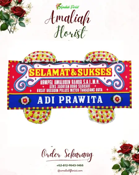 Papan Bunga Ucapan Selamat Sukadana Udik